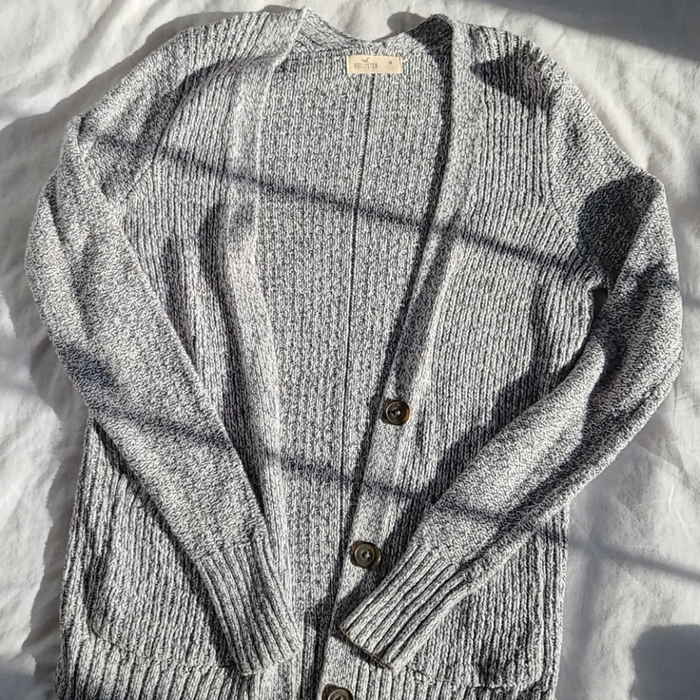 Hollister grey cardigan